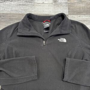 The North Face Glacier Black Womens Medium Quarter Zip Pullover Fleece‎ Pullover